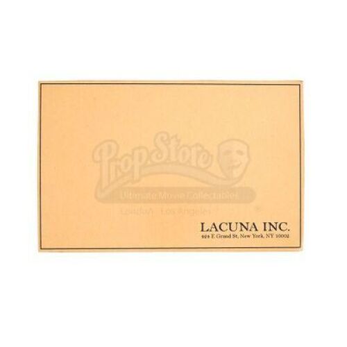 Lot #61 - Eternal Sunshine Of The Spotless Mind - Blank Mind Erase Notice Card