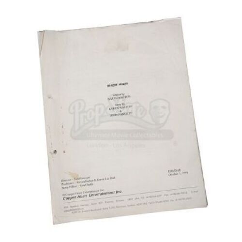 Lot #68 - Ginger Snaps - Production-Used Script