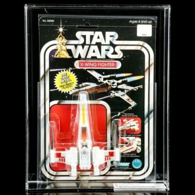 Lot # 11: Diecast X-Wing Fighter SW12B CAS 75+ [Kazanjian Collection]