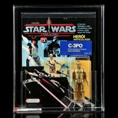 Lot # 49: Brazilian C-3PO POTF AFA 70