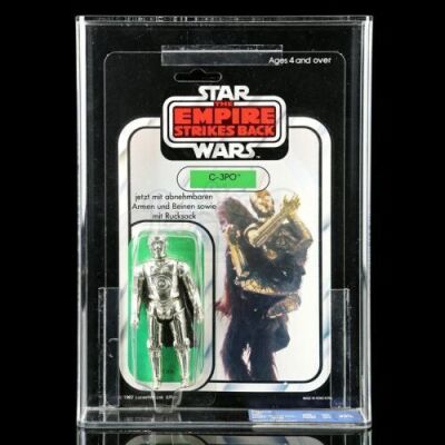 Lot # 54: German C-3PO ESB45 UKG 90% [Toy Toni]