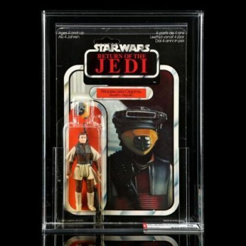 Lot # 65: UK Princess Leia Organa (Boushh Disguise) ROTJ65A AFA 80Y