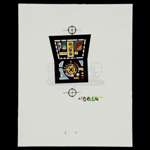 Lot # 95: TIE Fighter Cockpit Sticker Silk-Screen Decal Prototype