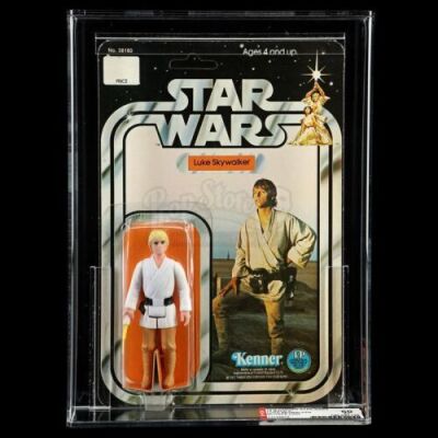 Lot # 185: Luke Skywalker (Blonde Hair) SW12C AFA 60