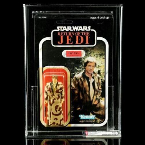 Lot # 226: Han Solo (In Trench Coat) ROTJ77A AFA 80Y