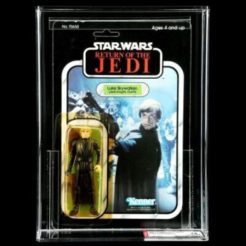 Lot # 233: Luke Skywalker (Jedi Knight Outfit) ROTJ77A AFA 75Y