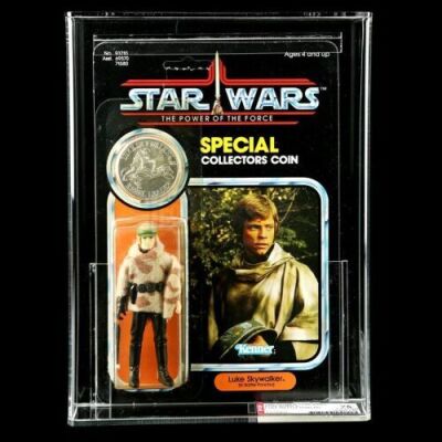 Lot # 247: Luke Skywalker (In Battle Poncho) POTF AFA 75