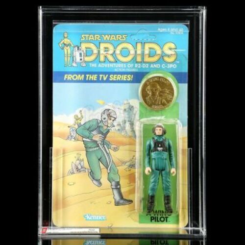 Lot # 254: A-Wing Pilot DROIDS12A AFA 80Y