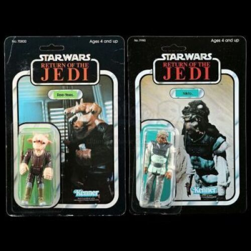 Lot # 286: Ree-Yees ROTJ65A and Nikto ROTJ79A