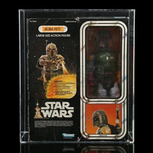 Lot # 295: Boba Fett Large Size Action Figure AFA 60