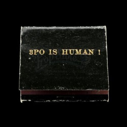 Lot # 387: Anthony Daniels "3PO IS HUMAN!" Matchbook