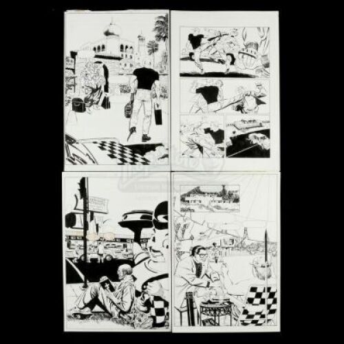 Lot # 441: Four Archer & Armstrong Pages