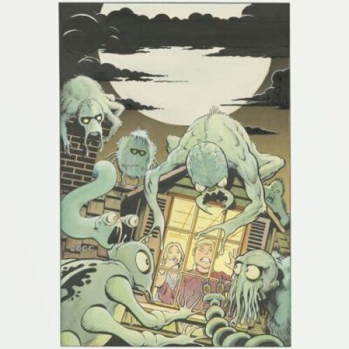 Lot # 453: Charlton Horror Cover (Unpublished)