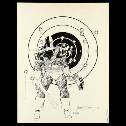 Lot # 457: Deathstroke Graphitti Designs T-Shirt Design