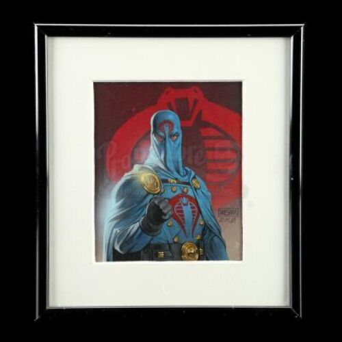 Lot # 474: G.I. Joe Trading Card Game Cobra Commander Painting