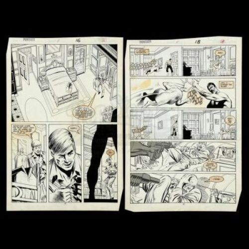 Lot # 498: The Punisher Limited Series #5 p.12 and 14