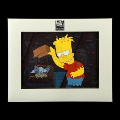 Lot # 503: The Simpsons: Tree House of Horror VII Hand-Painted Animation Cel