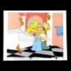 Lot # 505: The Simpsons: Burns' Heir Hand-Painted Animation Cel with Wes Archer Signed COA