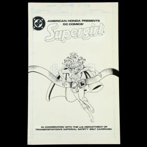 Lot # 519: Supergirl American Honda #1 Alternate Cover (Unpublished)
