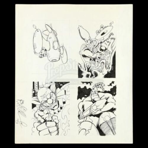 Lot # 526: The Tick Trading Card Art