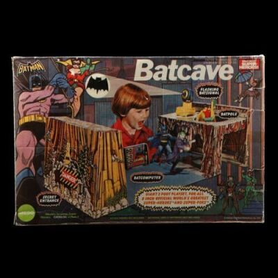Lot # 546: Mego Batcave Playset (Large Box Version)