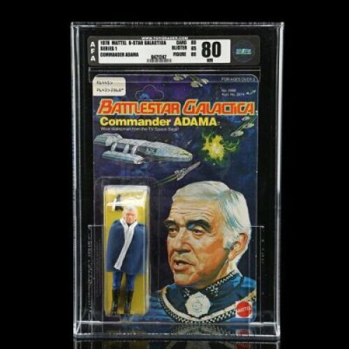 Lot # 553: Commander Adama Series 1 AFA 80