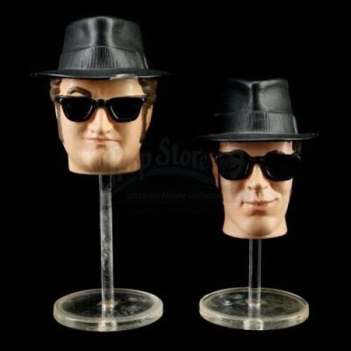 Lot # 559: Unproduced Hand-Painted Blues Brothers Prototype Heads