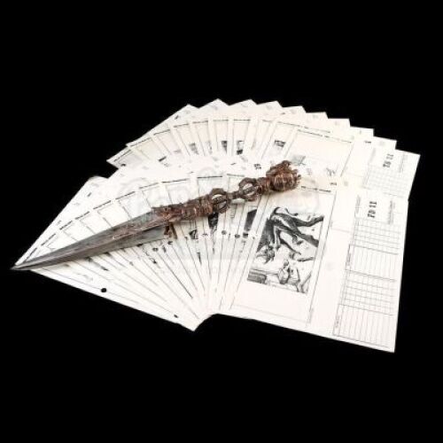 THE GOLDEN CHILD (1986) - Ajanti Dagger and Storyboard Set