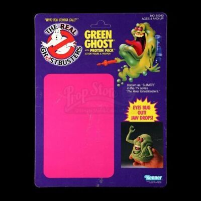 Lot # 608: Green Ghost with Proton Pack Proof Card