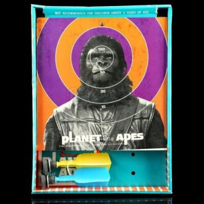 Lot # 620: Planet of the Apes Safety Dart Game