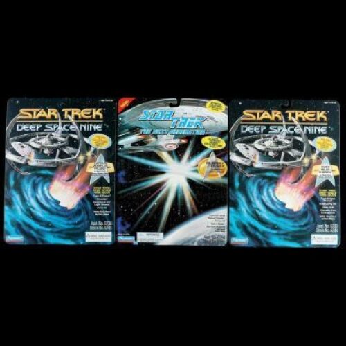 Lot # 652: Two Deep Space Nine and One The Next Generation Proof Cards