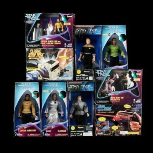Lot # 654: Nine Star Trek Collectors Series Edition Toys