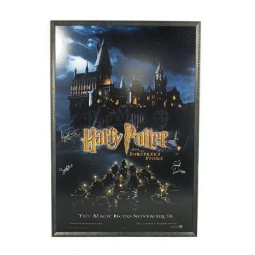 HARRY POTTER AND THE PHILOSOPHER'S STONE (2001) - Autographed Movie Poster