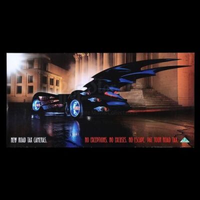 Lot #35 - BATMAN - Special Poster - BATMAN (1962-2001) - UK 'Batmobile' DVLA Poster, 2001