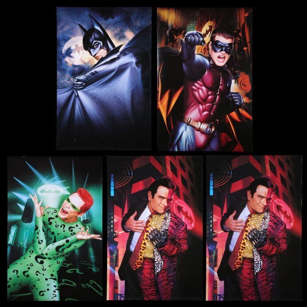 Lot #38 - BATMAN FOREVER (1995) - Five UK Concept Posters, 1995, image size:1000x1000