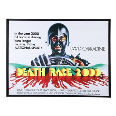Lot #43 - DEATH RACE 2000 (1975) - UK Quad Poster, 1975