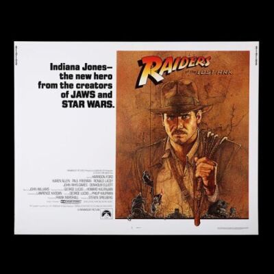 Lot #54 - RAIDERS OF THE LOST ARK (1981) - US Half Sheet Poster,1981 First Release