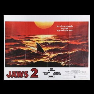 Lot #57 - JAWS 2 (1978) - UK Quad Poster, 1978