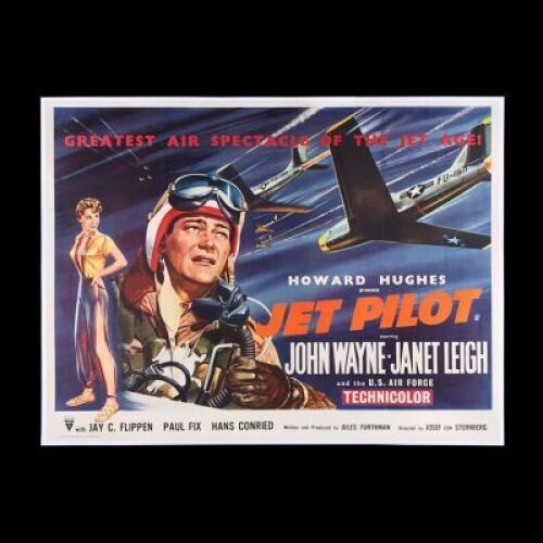 Lot #58 - JET PILOT (1957) - UK Quad Poster, 1957