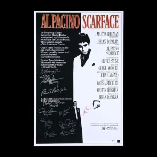 Lot #63 - SCARFACE (1983) - Autographed Poster, 1980's