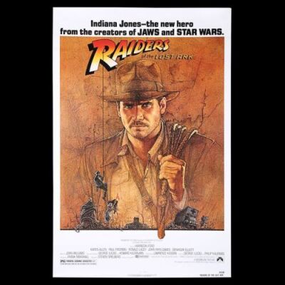 Lot #74 - RAIDERS OF THE LOST ARK (1981) - Richard Edlund Collection: US One-Sheet Poster, 1981