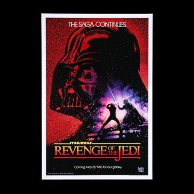 Lot #81 - STAR WARS: RETURN OF THE JEDI (1983) - Richard Edlund Collection: US One-Sheet Poster - Revenge of the Jedi "Dated" Teaser, 1983