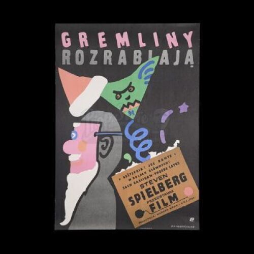 Lot #90 - GREMLINS (1984) - Polish Poster, 1984