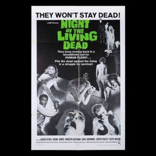 Lot #92 - NIGHT OF THE LIVING DEAD (1968) - US One-Sheet Poster, 1968