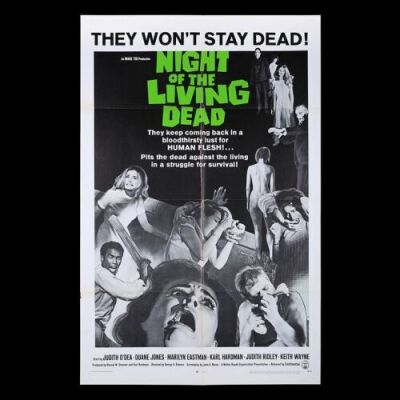 Lot #92 - NIGHT OF THE LIVING DEAD (1968) - US One-Sheet Poster, 1968