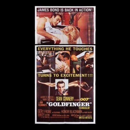 Lot #100 - GOLDFINGER (1964) - Carter-Jones Collection: US Three Sheet Poster, 1964