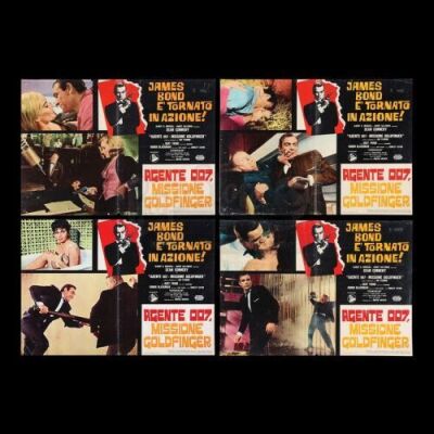 Lot #101 - GOLDFINGER (1964) - Carter-Jones Collection: Four Italian Photobustas, 1964