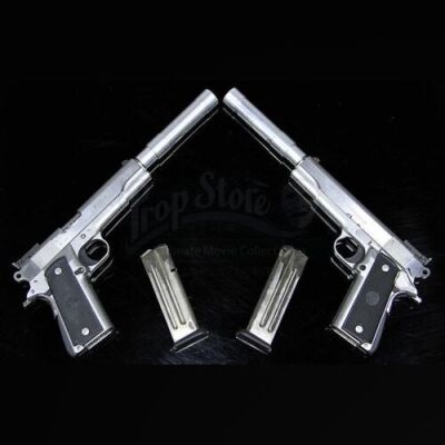 HITMAN (2007) - Agent 47's (Timothy Olyphant) Pistols With Silencers