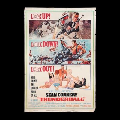 Lot #106 - THUNDERBALL (1965) - Carter-Jones Collection: US 60" x 40" Poster, 1965