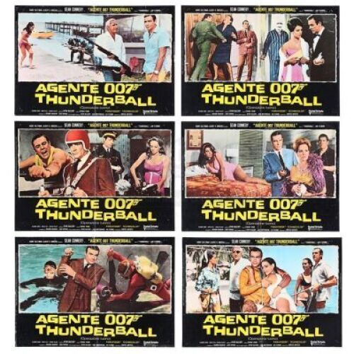 Lot #112 - THUNDERBALL (1965) - Carter-Jones Collection: Six Italian Photobustas, 1971 Release